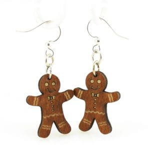 Gingerbread Man Earrings