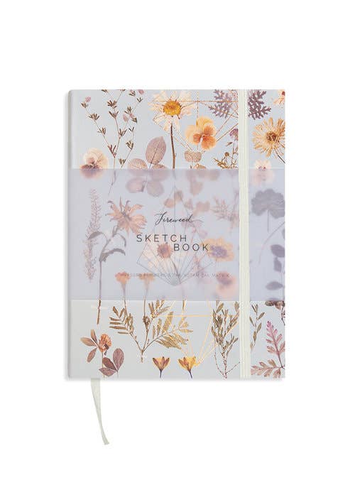 PAPAYA – Faux Leather Sketchbook- Golden Garden | Flora! the Shop