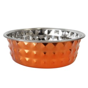 Jojo Modern Pets - Eco-Friendly Hammered Stainless Steel Bowl - Bronze