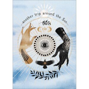 Amber Lotus Publishing - Another Trip Around the Sun Greeting Card (6 pack)